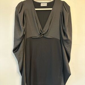 Lioness Charcoal V-Neck Blouse